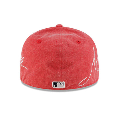 New York Yankees MLB Script 59FIFTY New Era Cap washed red denim red Additional View