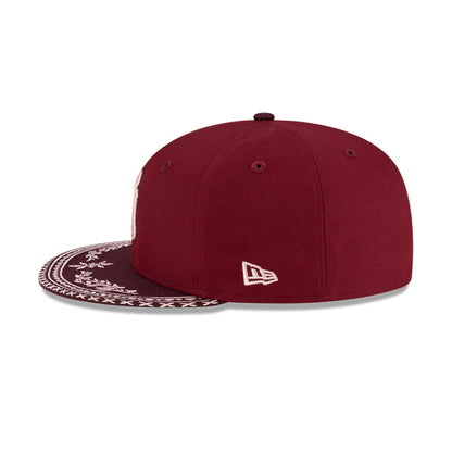 New York Yankees Flourish Pack 59FIFTY New Era Cap Cardinal maroon
red Undervisor View