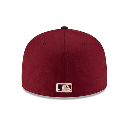 New York Yankees Flourish Pack 59FIFTY New Era Cap Cardinal maroon
red Additional View
