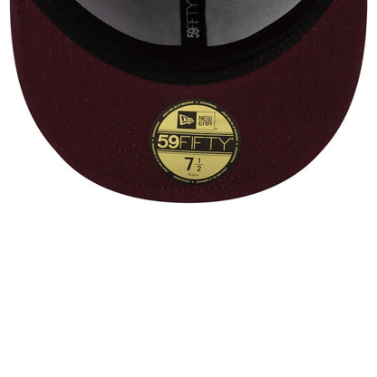 New York Yankees Flourish Pack 59FIFTY New Era Cap Cardinal maroon
red Additional View