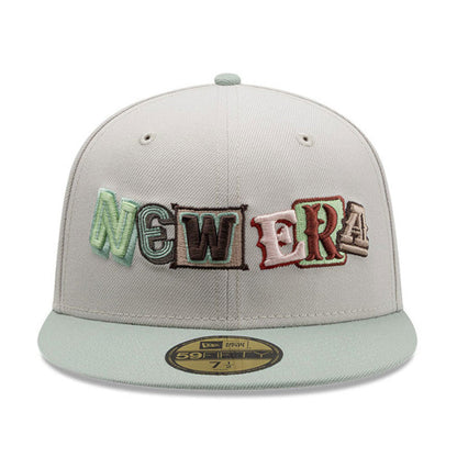 New Era DIY Note 59FIFTY New Era Cap Stone stone
green Front View