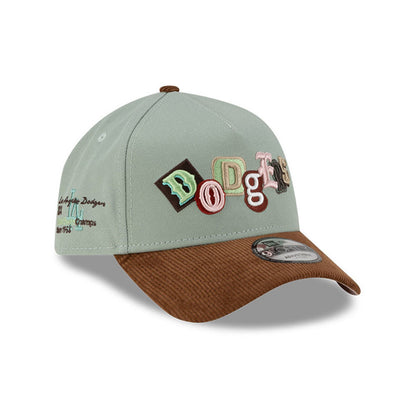 Los Angeles Dodgers 9FORTY AF New Era Cap DIY Note green
brown Back View