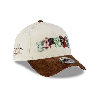 New York Yankees DIY Notes 9FORTY AF New Era Cap Chrome navy
sky blue
pink Back View