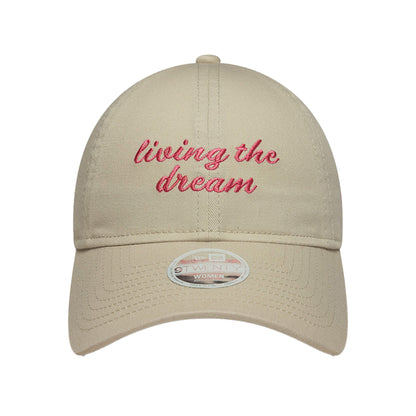 WMNS Beige 9TWENTY New Era Cap living the dream