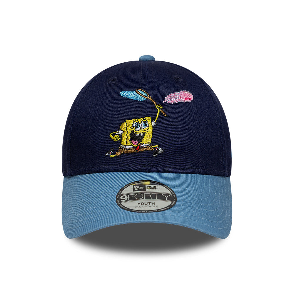 CHILD Spongebob Jelly Fishing New Era 9FORTY Snap back Cap Blue