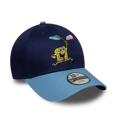 CHILD Spongebob Jelly Fishing New Era 9FORTY Snap back Cap Blue