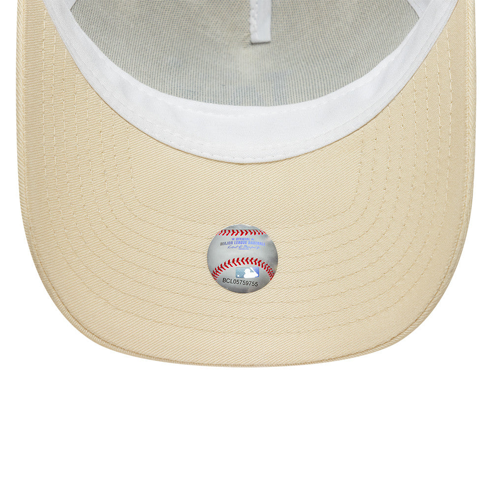 WMNS LA Dodgers New Era Trucker Floral Cap Adjustable Light Beige Floral