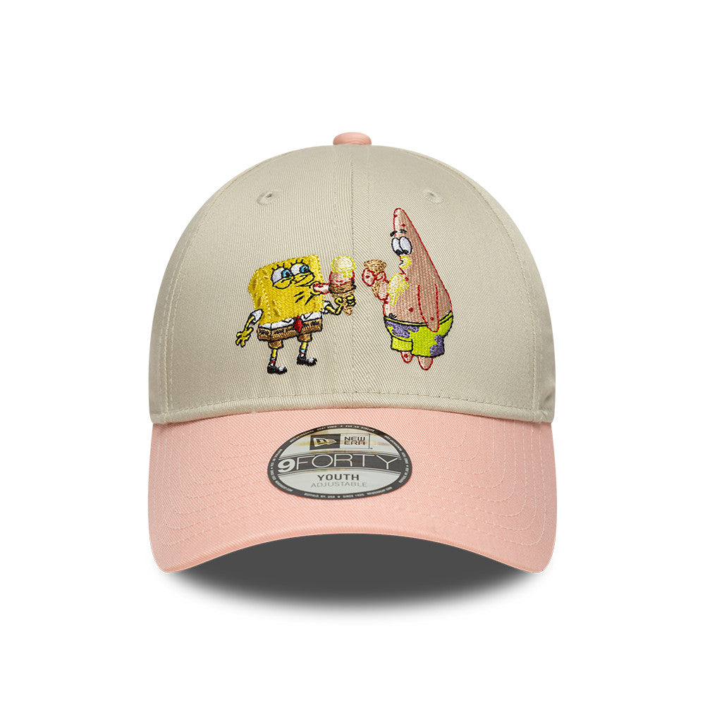 CHILD Spongebob Patrick New Era 9FORTY Snap back Cap Beige