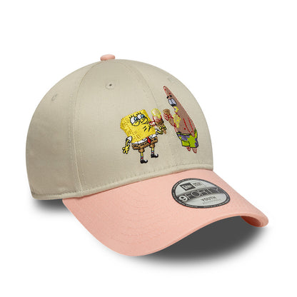 CHILD Spongebob Patrick New Era 9FORTY Snap back Cap Beige