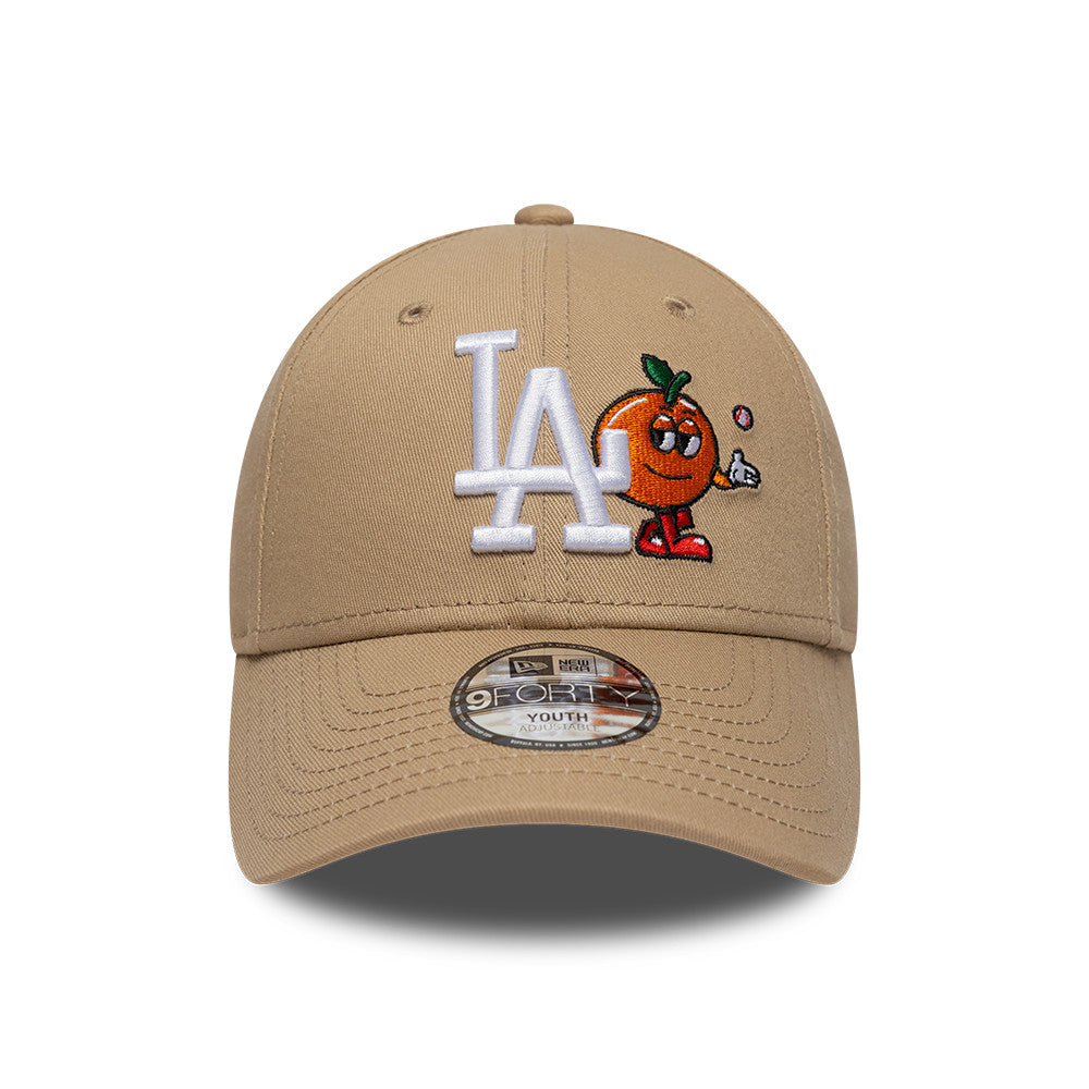YOUTH LA Dodgers New Era 9FORTY Strap back Cap Orange