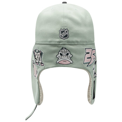 Anaheim Ducks Patches Dog Ear New Era 59FIFTY Cap Light green green Additional View