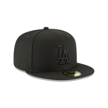 Los Angeles Dodgers New Era 59FIFTY Cap Blackout gray black Additional View