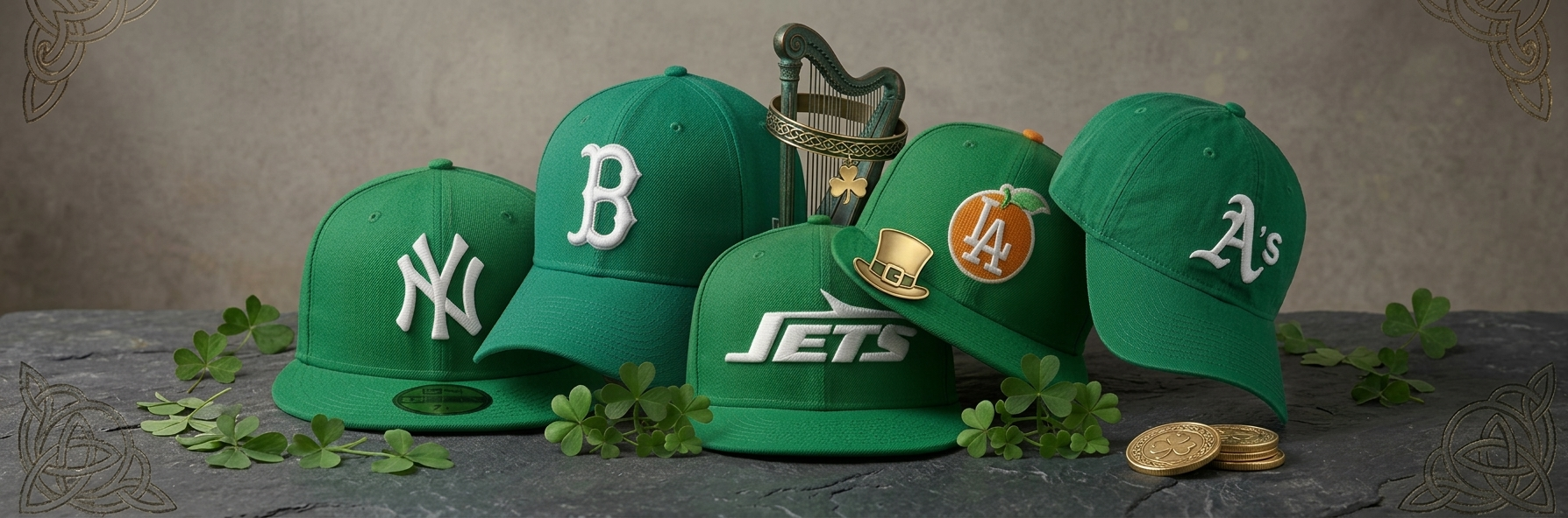 Green New Era Cap Collection St. Patrick's Day