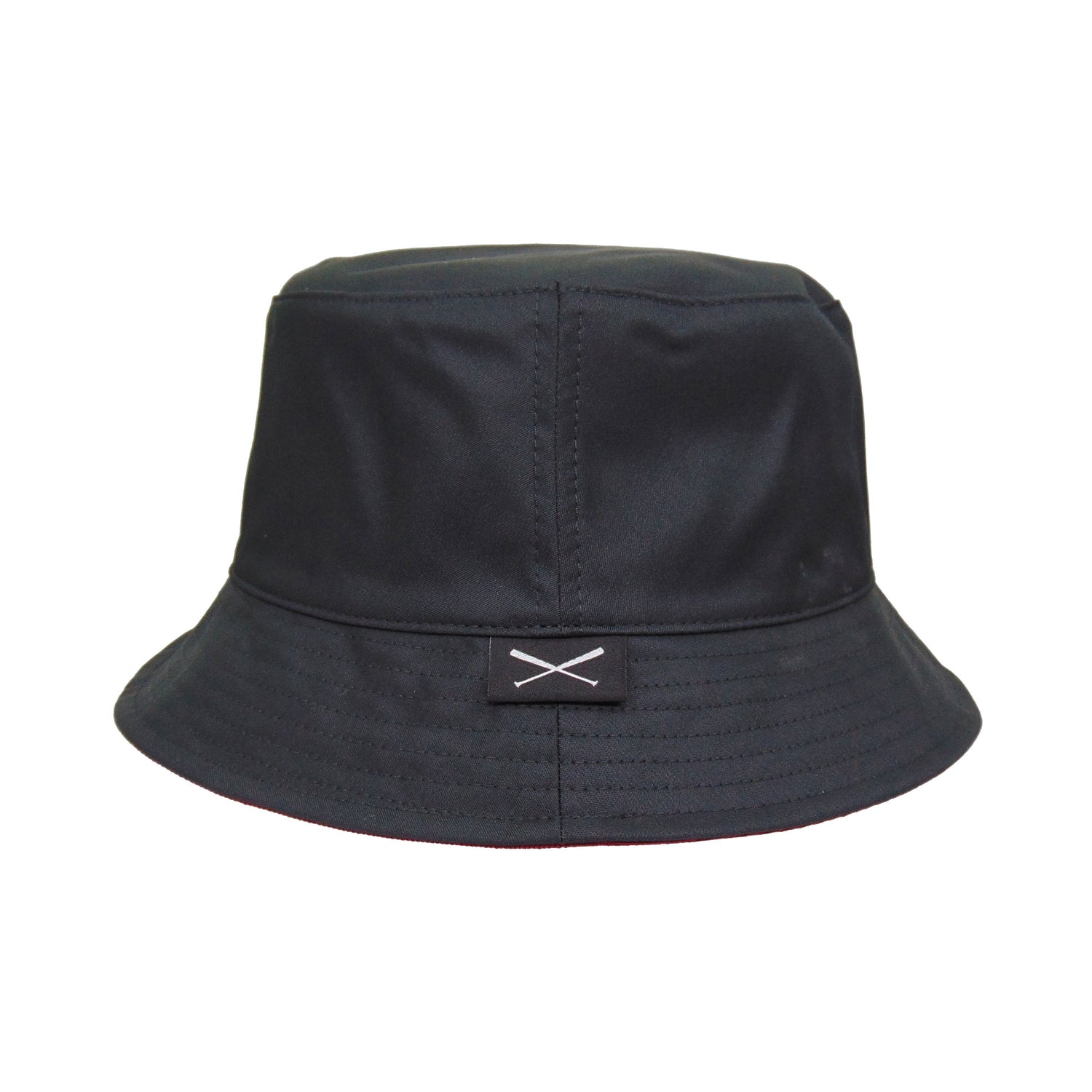 Justfitteds Reversible Bucket Hat Black Maroon black Front View