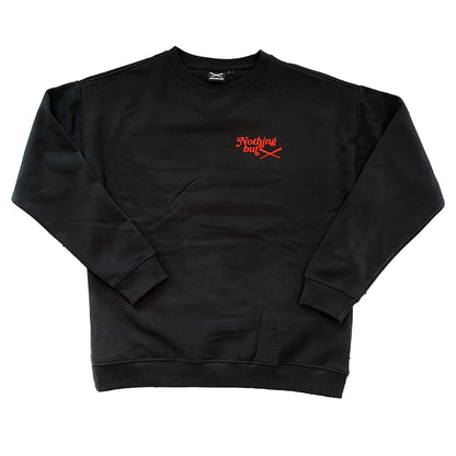 Nothing but JustFitteds Crewneck BRED black Side View