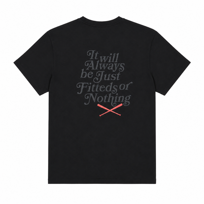 JustFitteds Shirt Black Anthracite Back