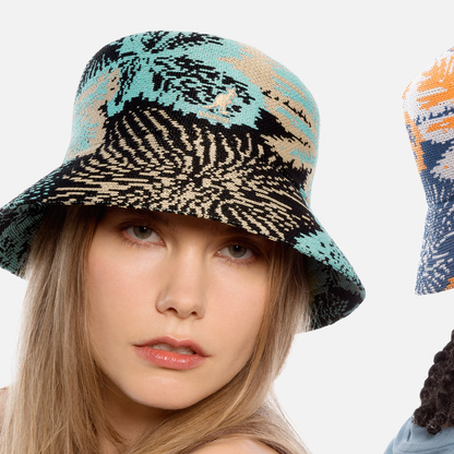 Kangol Anemone Lahinch Black Multi black 
teal
beige Side View