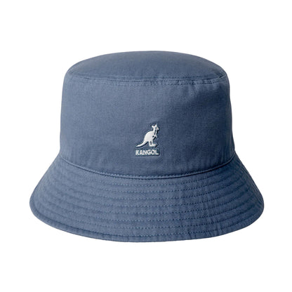 Kangol washed Bucket Denim Blue blue Front View