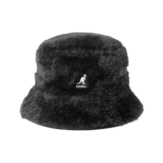 Faux Shearling Utility Bucket Black