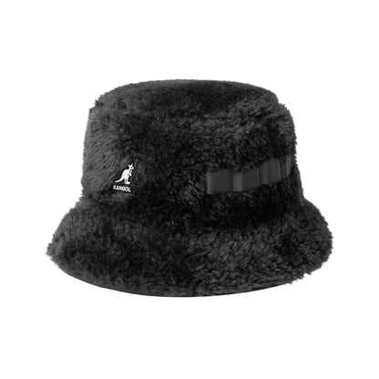 Kangol Faux Shearling Utility Bucket Black black Side View