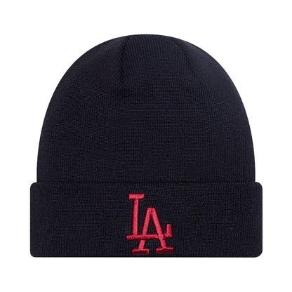 Los Angeles Dodgers New Era Beanie black black Front View