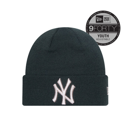 KIDS New York Yankees New Era Beanie dark green dark green Front View