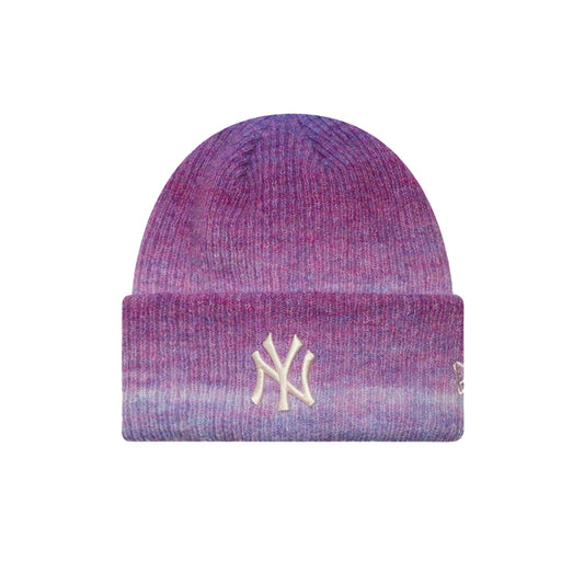 WMNS New York Yankees New Era Wide Cuff Beanie Purple