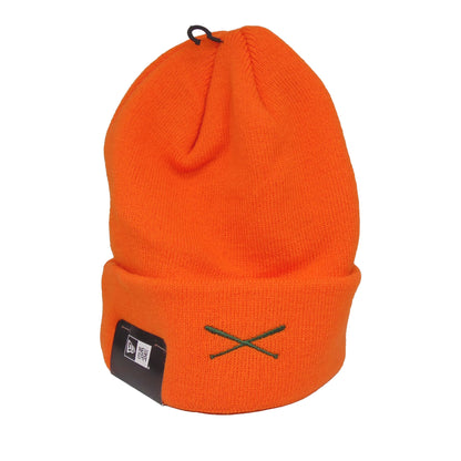 JustFitteds X New Era Cuff Beanie Orange orange Front View