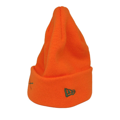 JustFitteds X New Era Cuff Beanie Orange orange Side View