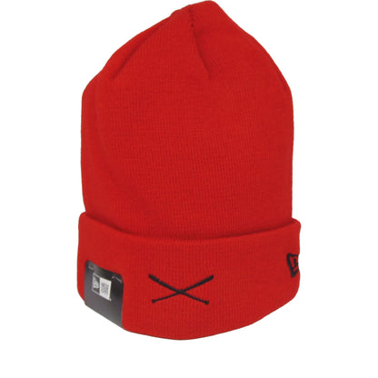 JustFitteds X New Era Cuff Beanie Red red Front View