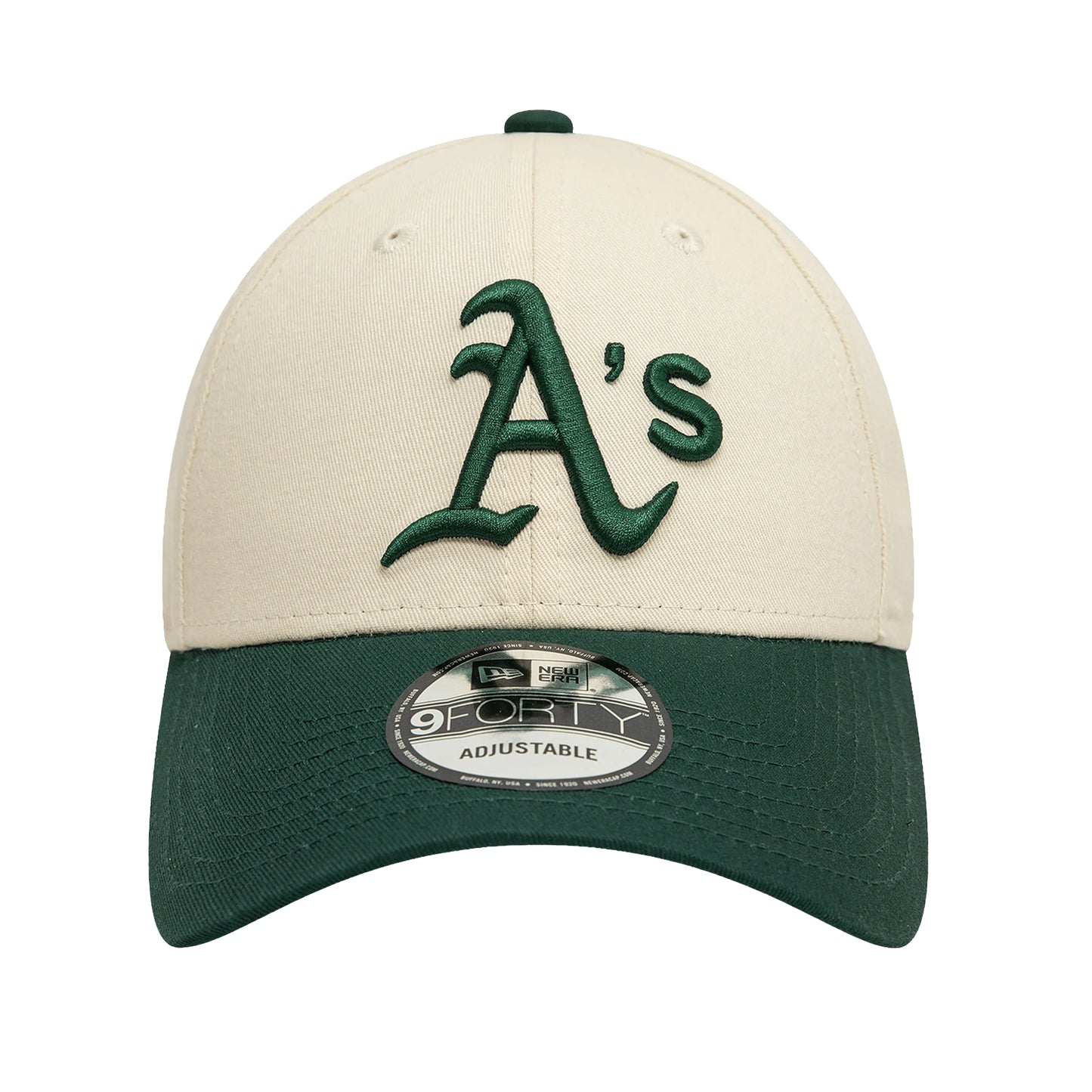 Oakland Athletics 9FORTY Adjustable New Era Cap Chrome Green