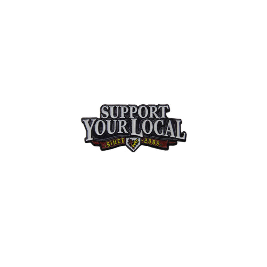 JustFitteds Support Your Local Metal Pin