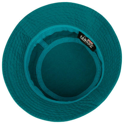 Kangol washed Bucket Marine Teal teal Undervisor View
