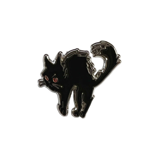 JustfFitteds Black Cat Metal Pin