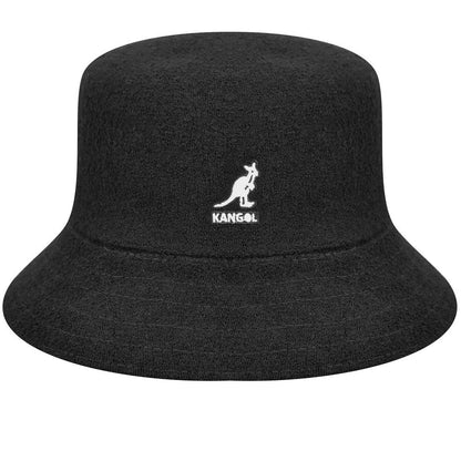 Kangol Bermuda Bucket Black black Front View