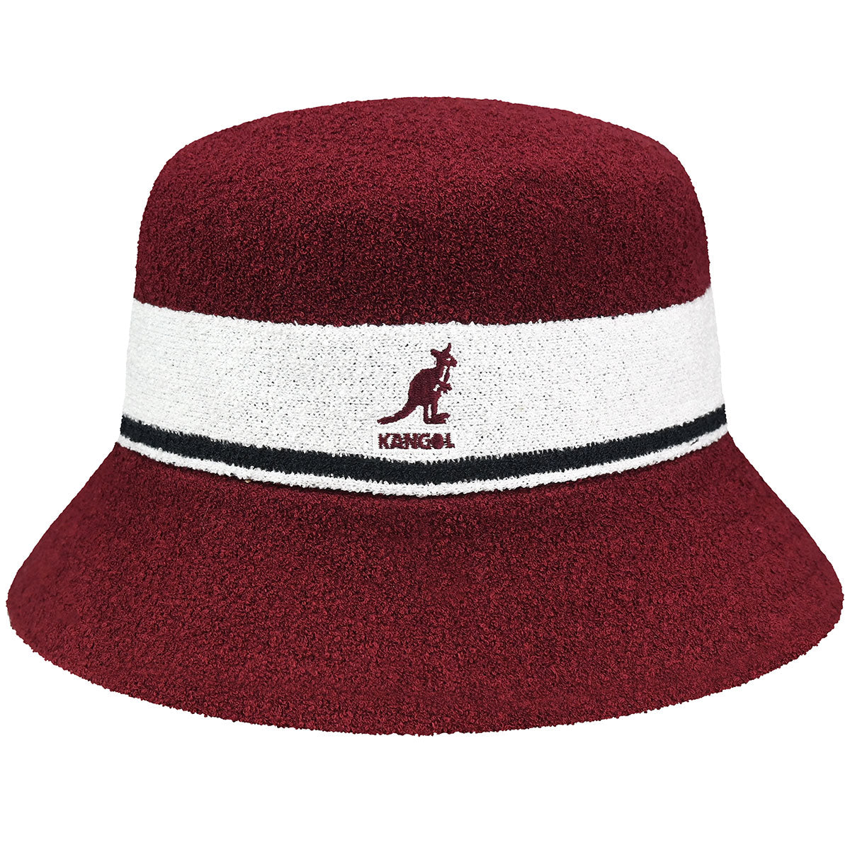 Kangol Bermuda Stripe Bucket Cranberry