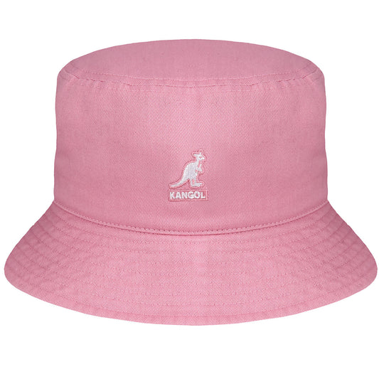 Kangol washed Bucket Pepto pink