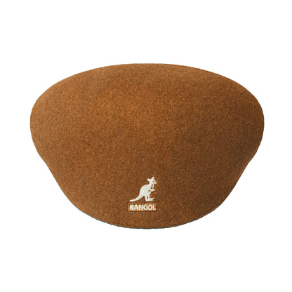 Kangol Wool 504 Cap Rustic Caramel brown Front View