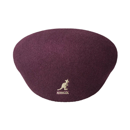 Kangol Wool 504 Cap Wine maroon Front View