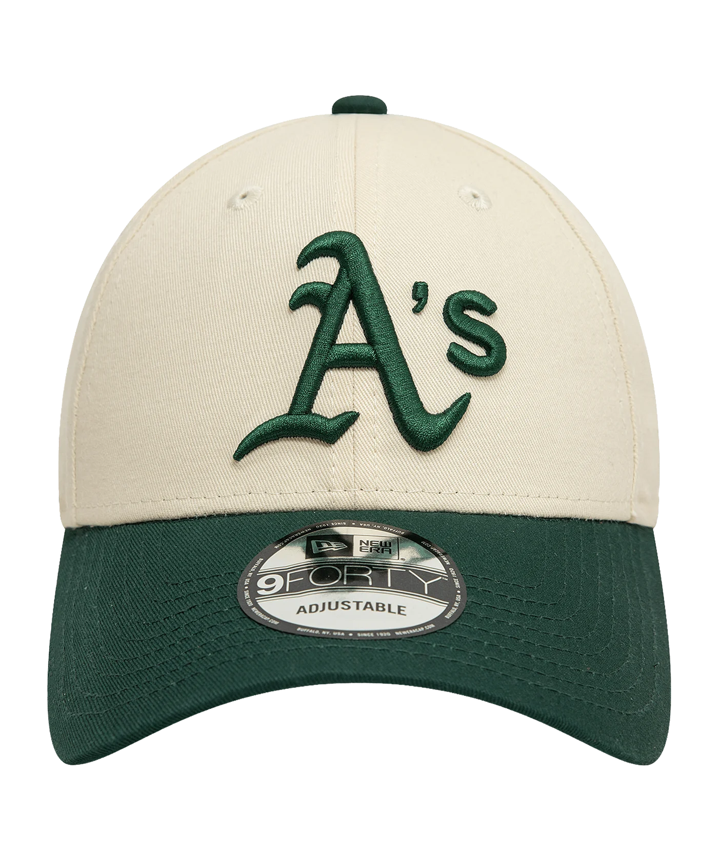 Oakland Athletics 9FORTY Adjustable New Era Cap Chrome Green