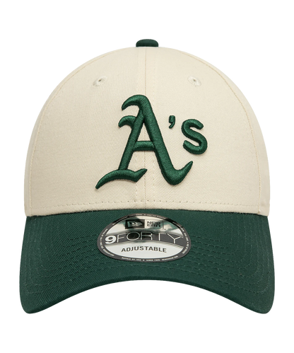 Oakland Athletics 9FORTY Adjustable New Era Cap Chrome Green