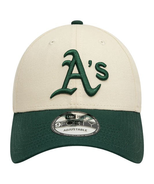 Oakland Athletics 9FORTY Adjustable New Era Cap Chrome Green