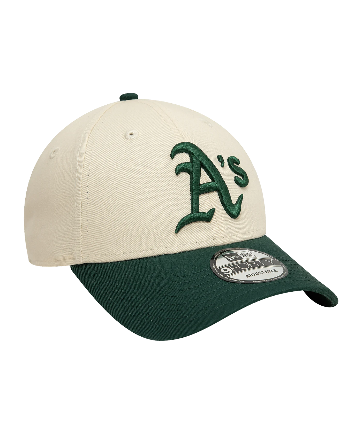 Oakland Athletics 9FORTY Adjustable New Era Cap Chrome Green
