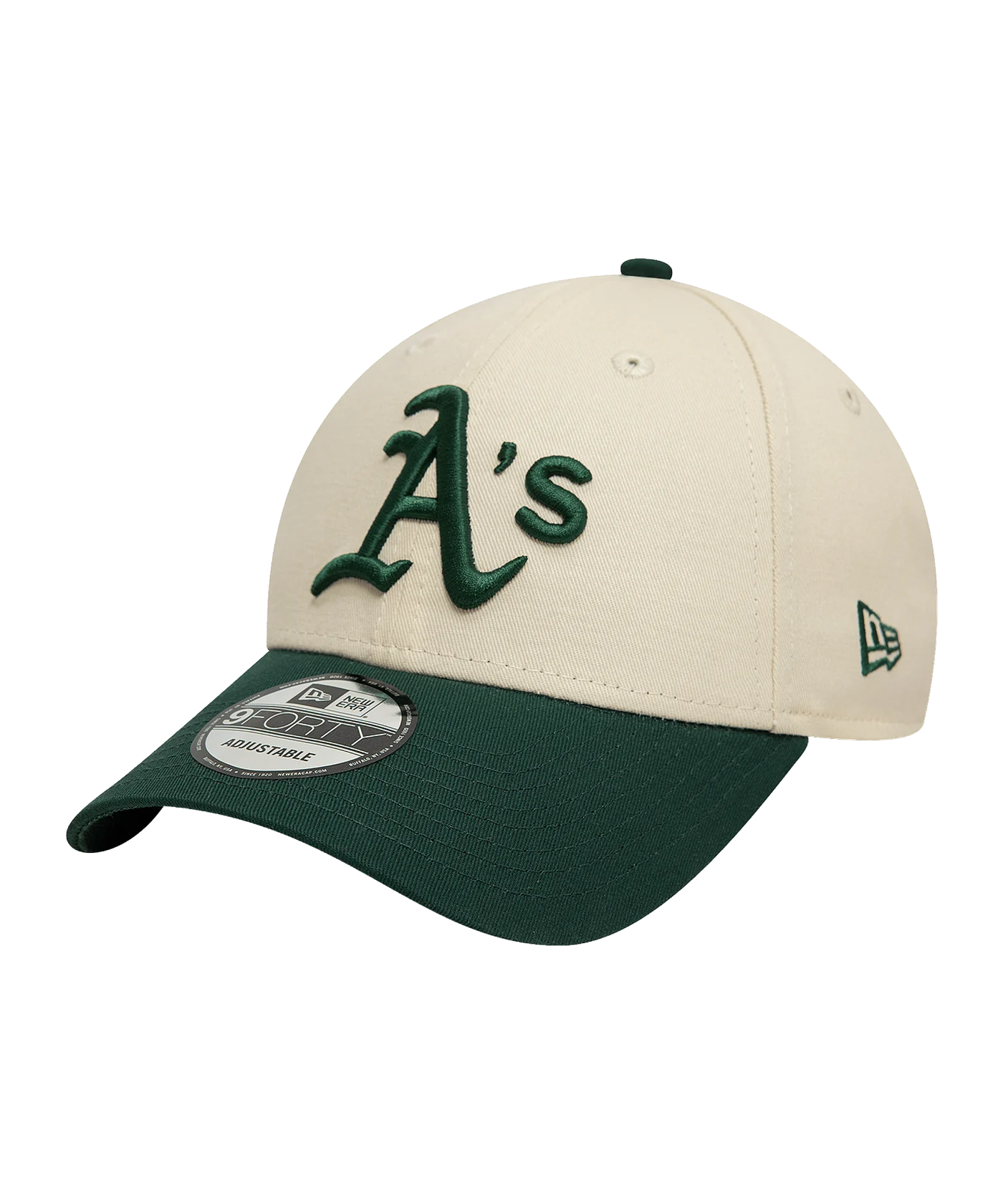 Oakland Athletics 9FORTY Adjustable New Era Cap Chrome Green
