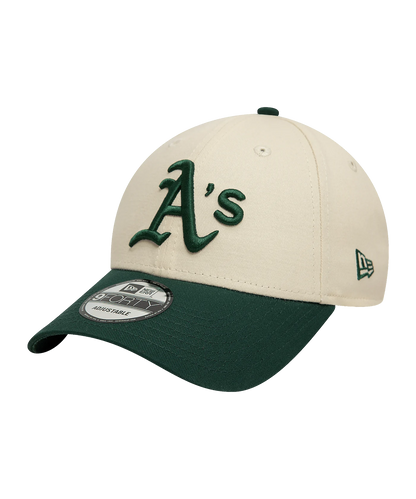 Oakland Athletics 9FORTY Adjustable New Era Cap Chrome Green