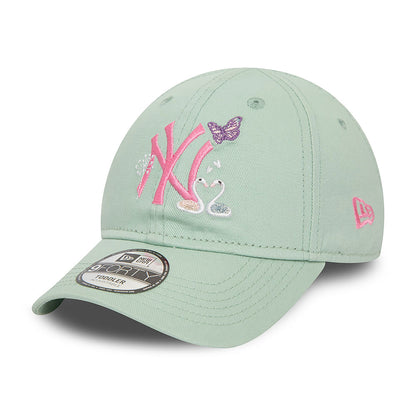 KIDS Yankees 9FORTY New Era Cap lite green green Side View