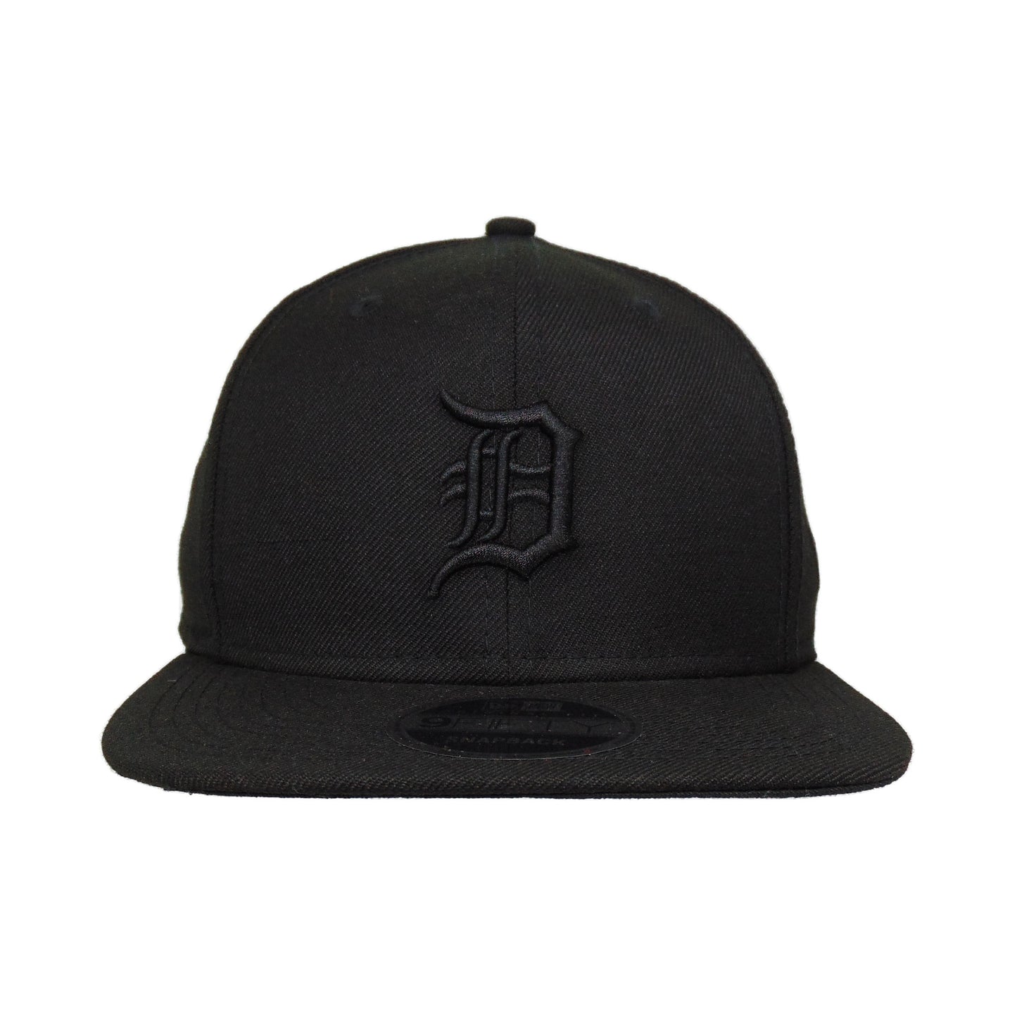 Detroit Tigers Custom New Era 9FIFTY Snapback Cap Triple Black