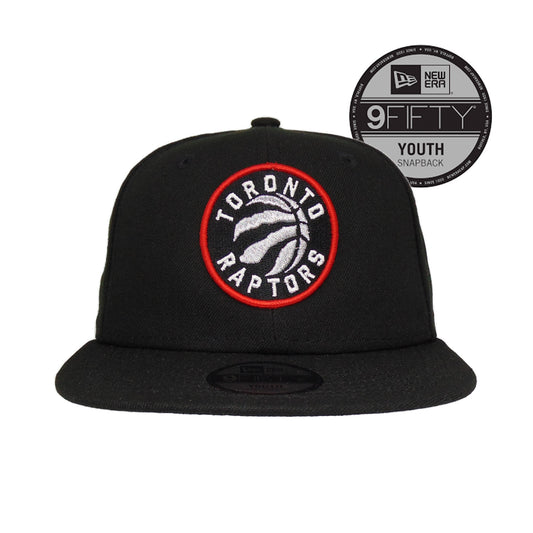 Toronto Raptors Custom New Era 9Fifty YOUTH Snap back Cap Black