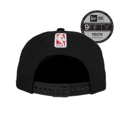 Toronto Raptors Custom New Era 9Fifty YOUTH Snap back Cap Black black Back View