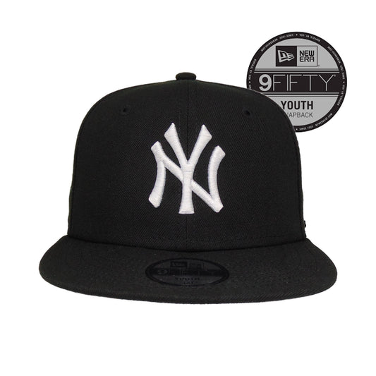 New York Yankees Custom New Era 9FIFTY YOUTH Snap back Cap Black